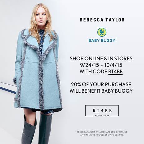 Rebecca Taylor teams up with Baby Buggy on its fight against poverty