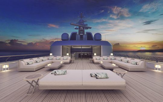 The Italian Sea Group and Giorgio Armani Present the New 72-Meter Megayacht